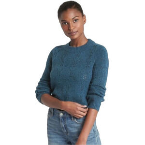 Gap Cozy Soft Blue Knit Sweater XS